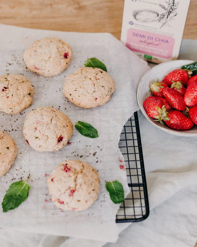 BISCOTTI PRIMAVERILI FRAGOLE E MENTA