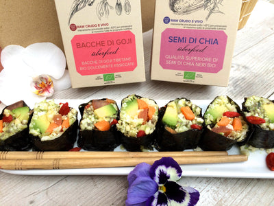 Ricetta sushi vegano raw