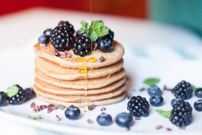 Pancake ai frutti di bosco e menta