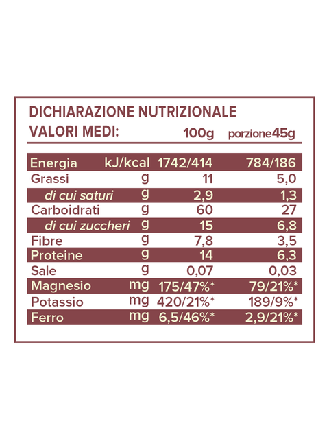Über Granola Proteica Cacao Fondente