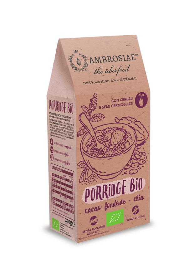 Porridge senza glutine cacao e semi di chia