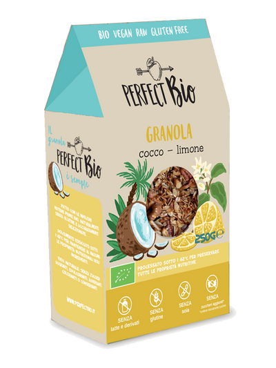 Granola biologica cocco e limone senza glutine PerfectBio