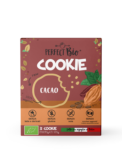 Biscotti senza glutine al cacao e frutta secca PerfectBio